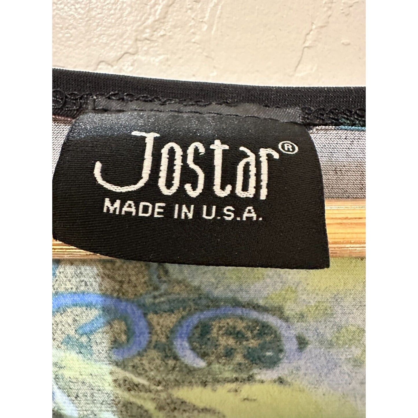 Vintage Jostar Womans Abstract Top Size XL Artsy Grunge Retro Y2K 90s Wacky Punk