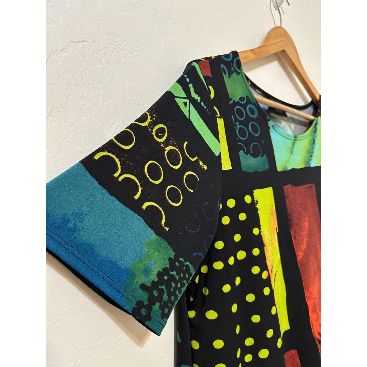 Vintage Jostar Womans Abstract Top Size XL Artsy Grunge Retro Y2K 90s Wacky Punk