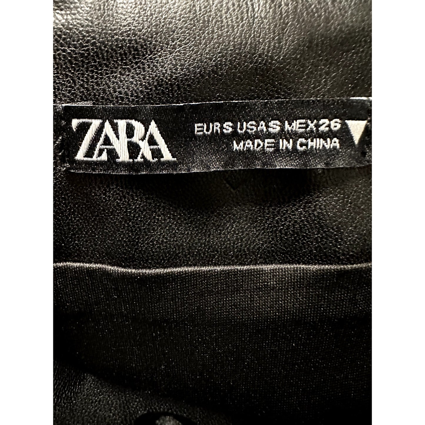 Zara Womans Zip Up Mini Skirt Size S Moto Grunge Goth Whimsigoth Y2K Punk