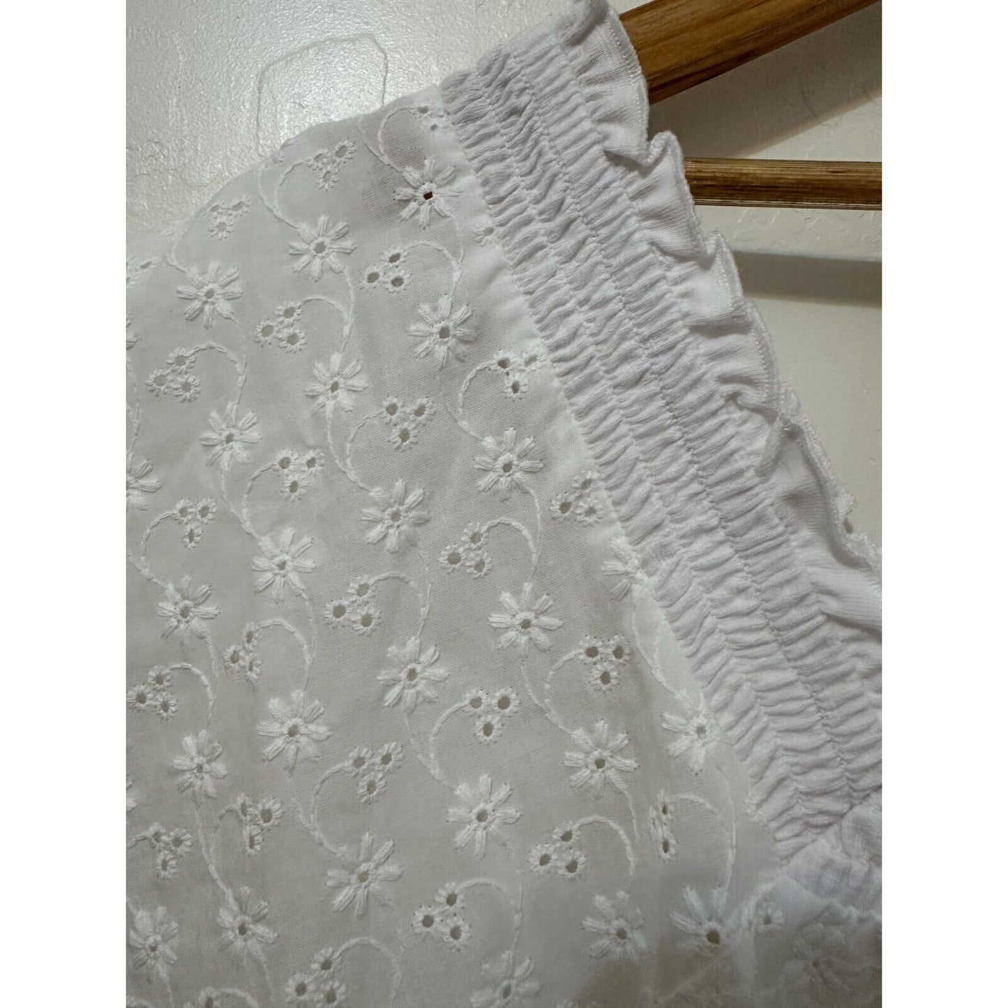 Lane Bryant Woman Floral Embroidered Top 22/24 Beachy Cottagecore Boho Western