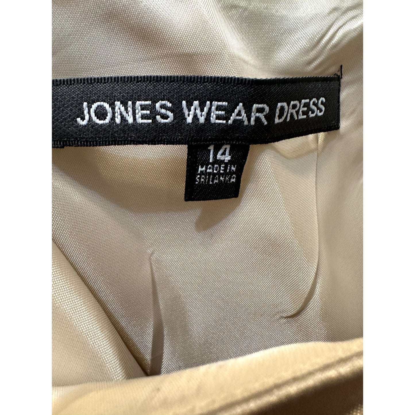 Vintage Jones Wear Midi Dress Size 14 Bow Holiday Event Wedding Guest Prom Gala