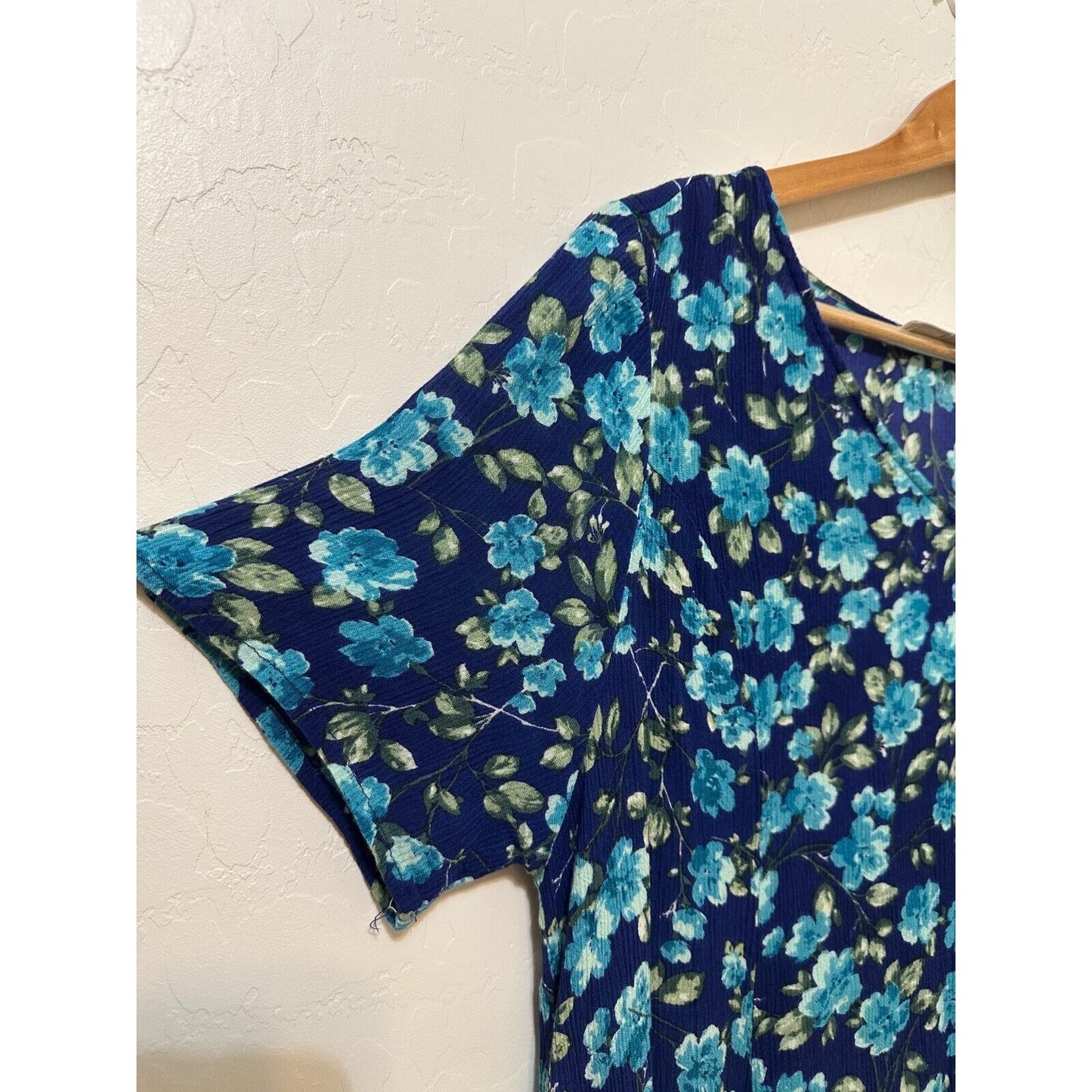 Y2K Woman Within Floral Midi Dress 16W Boho Western Beachy Fairy Cottagecore