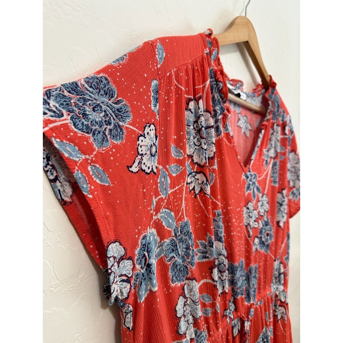 Boho Beachy Vacay Sonoma Womans Floral Maxi Dress SZ 2X Hawaiian Resort Travel