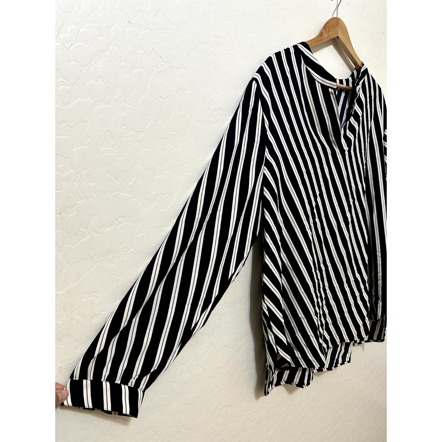Anne Klein Womans Striped Top Size 2X Nautical Career Capsule Old Money Office