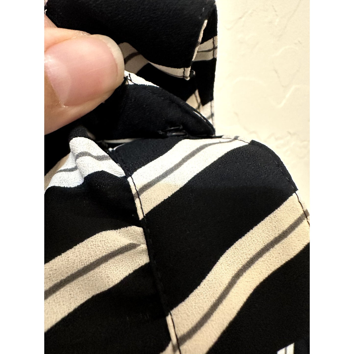 Anne Klein Womans Striped Top Size 2X Nautical Career Capsule Old Money Office