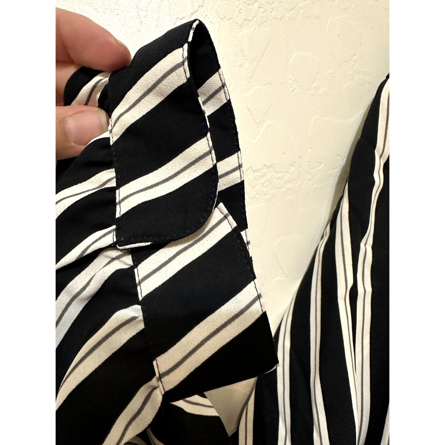 Anne Klein Womans Striped Top Size 2X Nautical Career Capsule Old Money Office