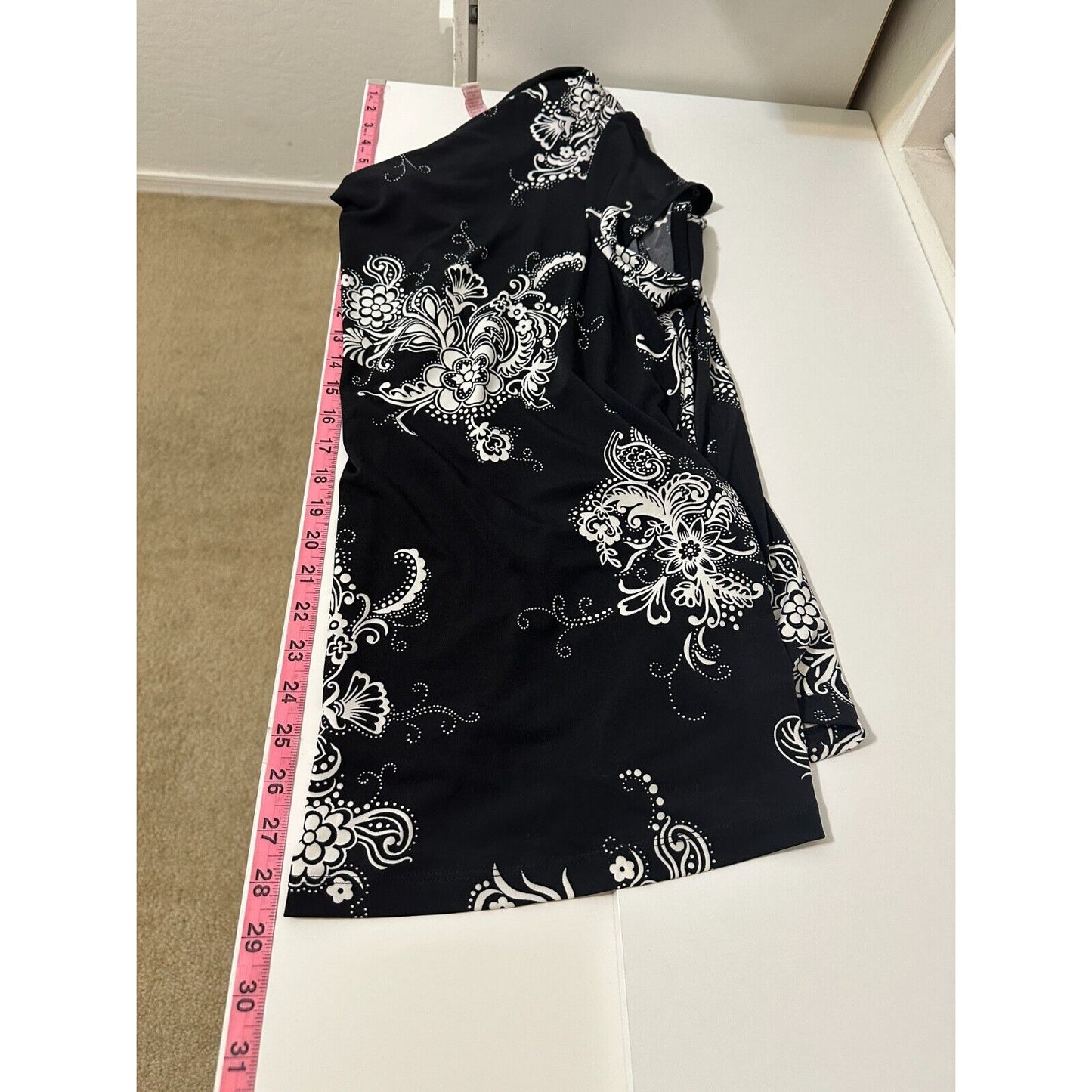 Y2K Whimsigoth Liz Lange Womans Maternity Top Size 2X Cowl Neck Grunge Floral