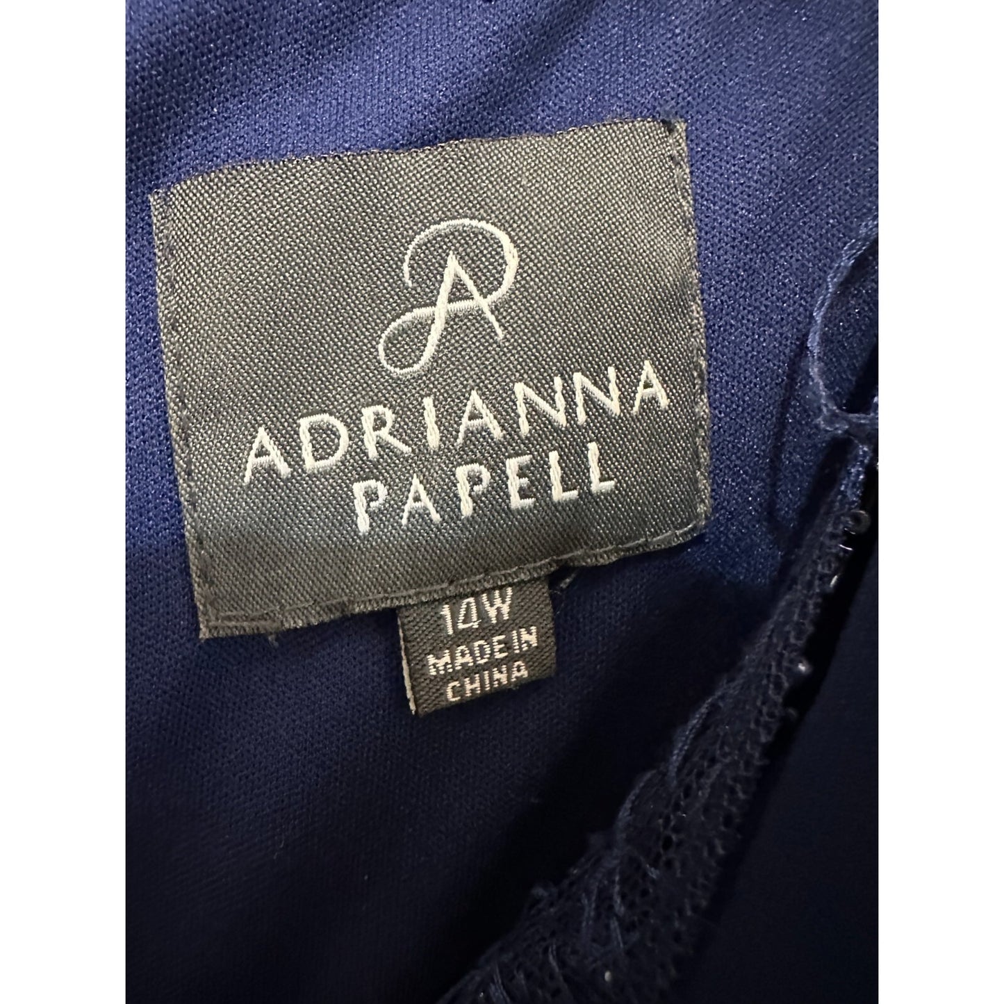 Adrianna Papell Womans Formal Evening Dress Size 14W Event Wedding Guest Gala