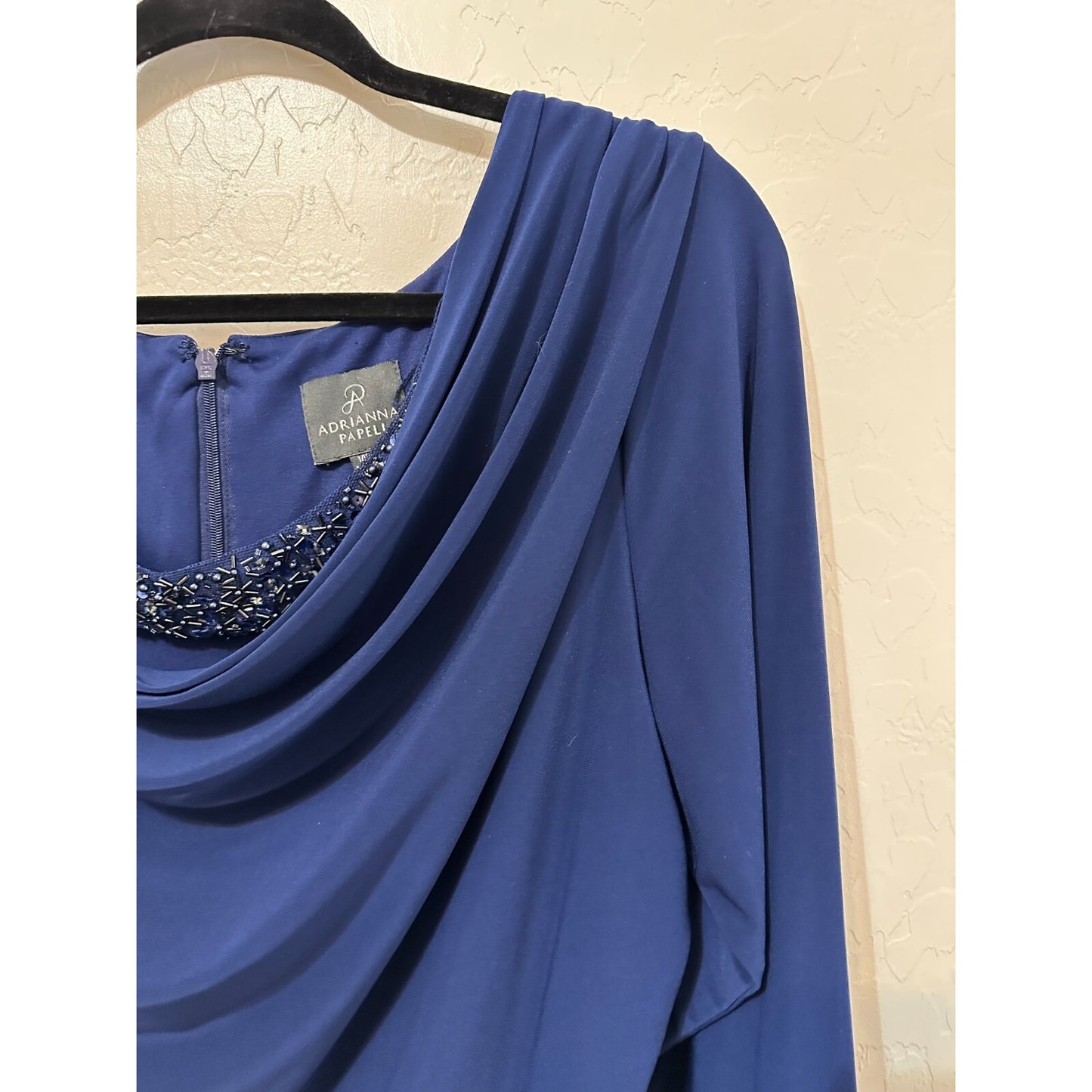 Adrianna Papell Womans Formal Evening Dress Size 14W Event Wedding Guest Gala