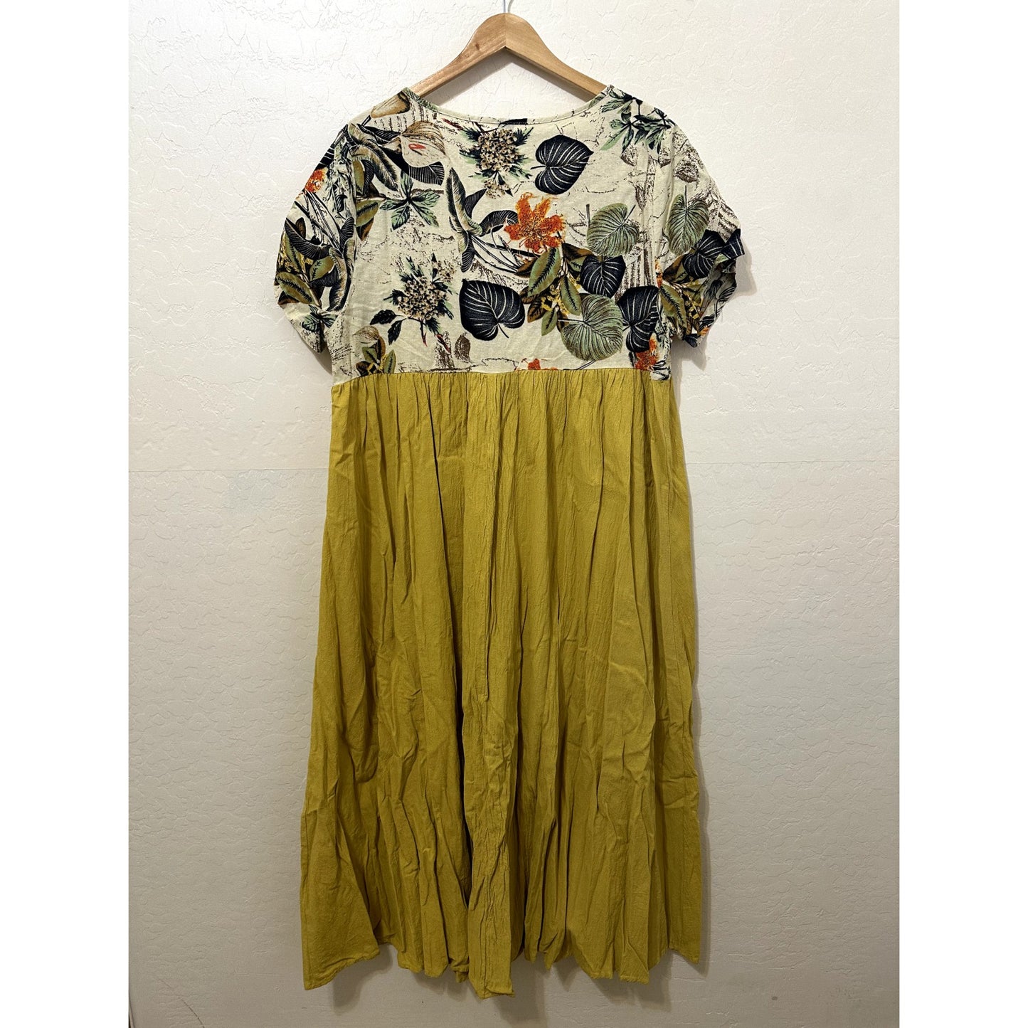 Emry Rose Floral Maxi Dress Size 3XL Boho Tropcal Vacay Old Babydoll Cottagecore