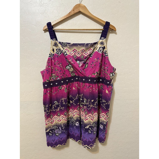 Y2K Vintage Babydoll Fairy Top Size 30/32 Boho Western Beachy Hippie Festival