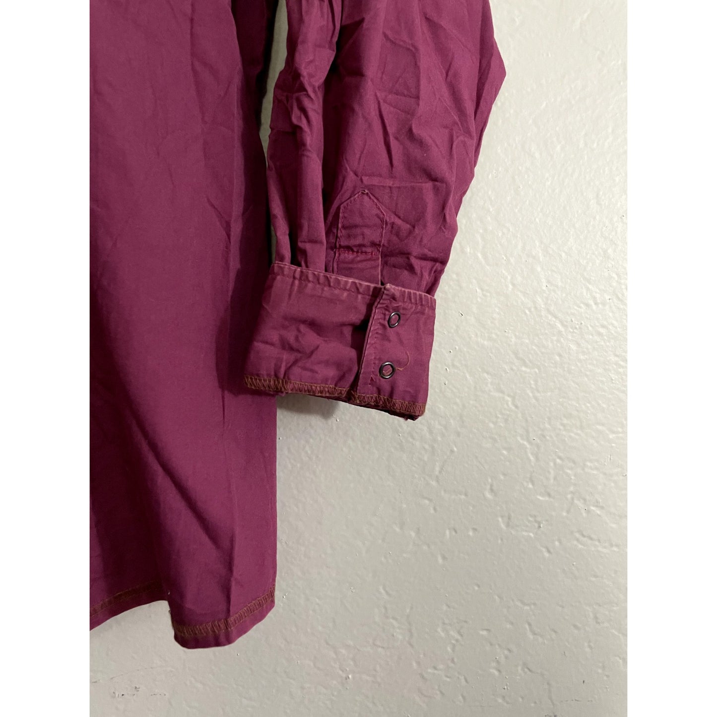 Rock 47 By Wrangler Womans Button Up Long Sleeve Top Sz XL Cowboy Western Ranch