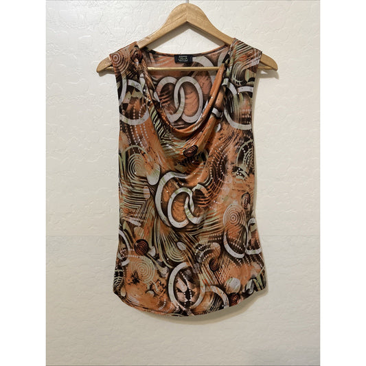 Vintage Y2K Shannon Ford Womans Top Size XL 70s 90s Festival Hippie Disco Bling