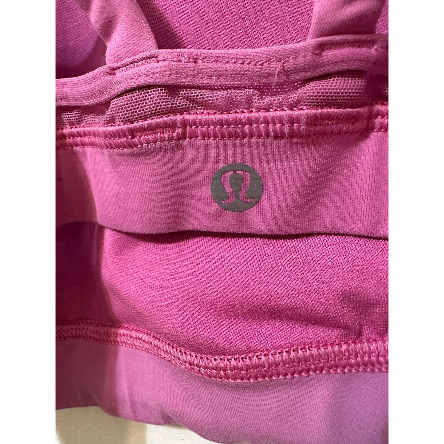Lululemon Pink Sports Bra Size M Active Workout Yoga Gym Running Scoop Neck