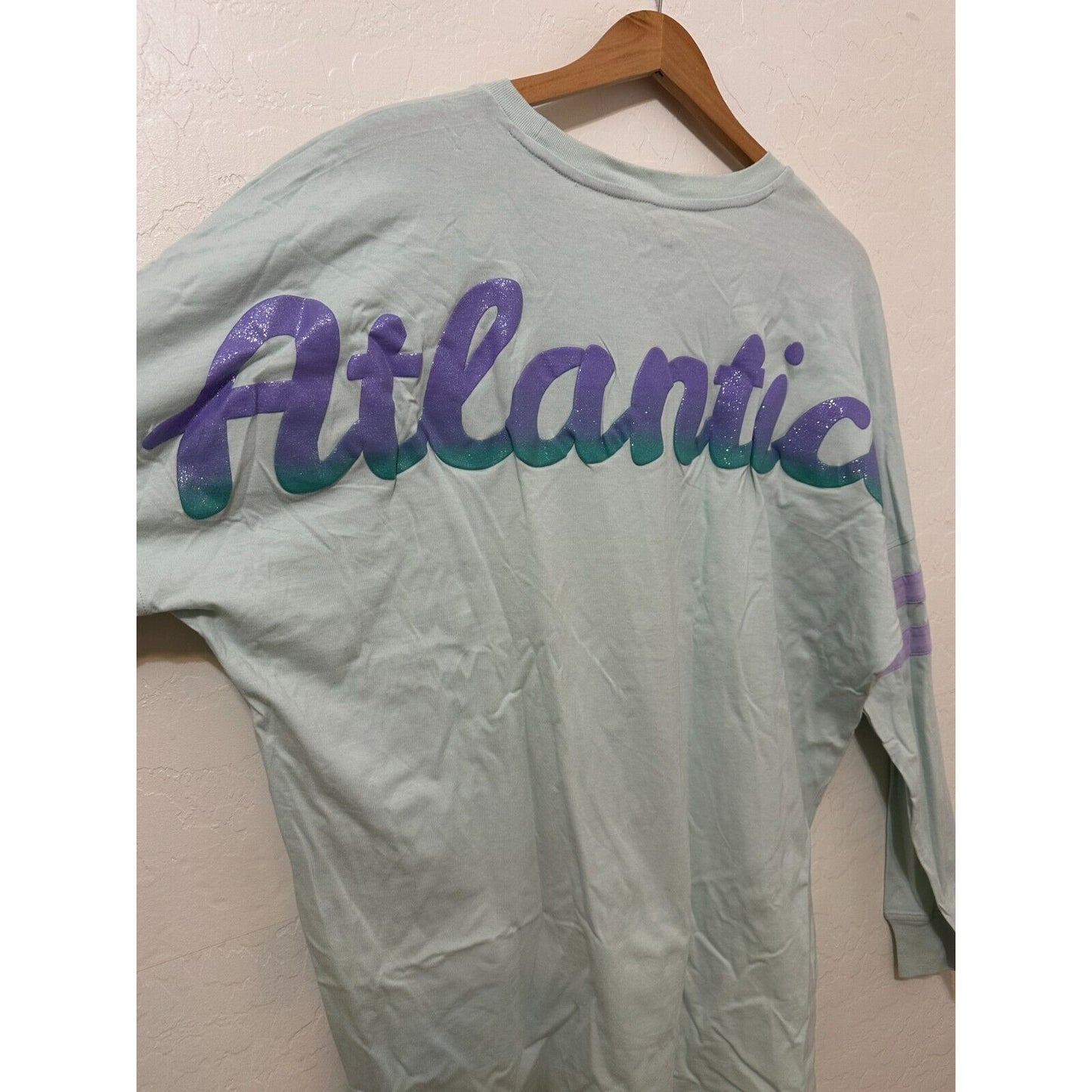 Disney Womans Atlantica Long Sleeve Top Size XL Little Mermaid Resort Travel Sea