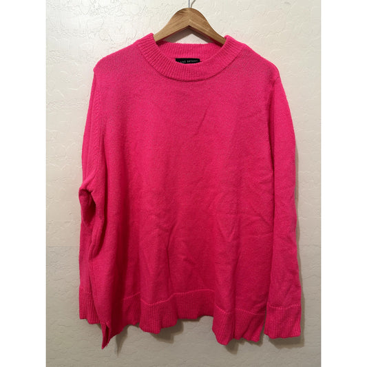 Lane Bryant Womans Pink Sweater Top Size 18/20 Barbiecore Valentines Y2K