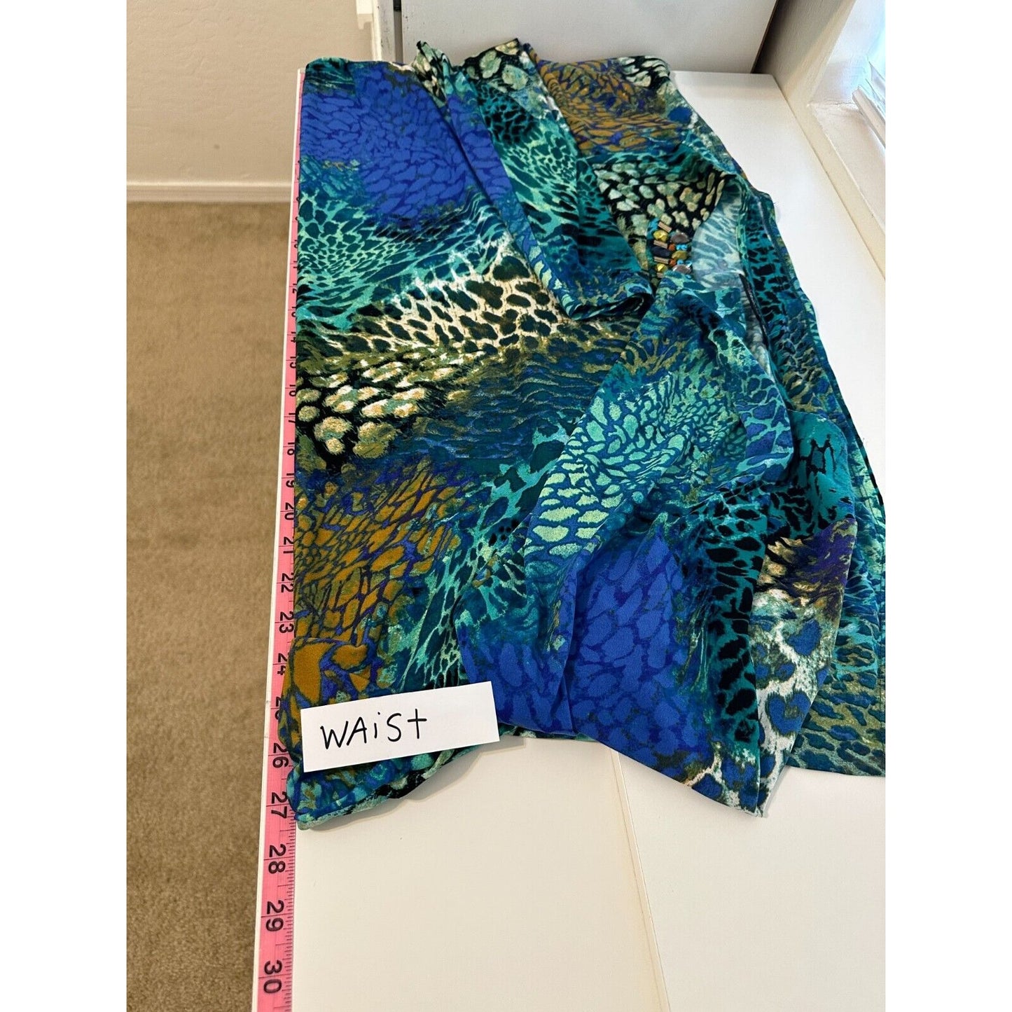 Susan Graver Artisan Woman Animal Print Top Size 3X Jeweled Travel Resort Cruise