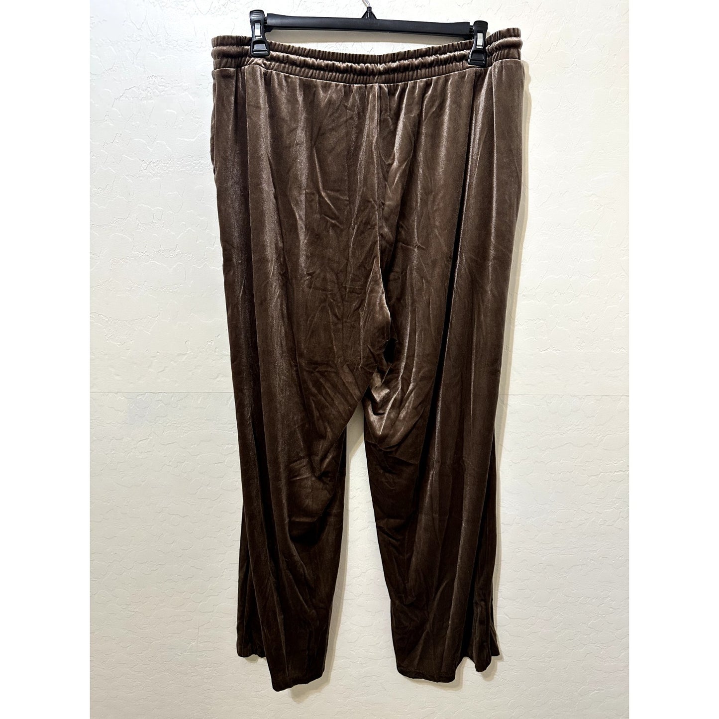 Gap Pull On Wide Leg Womans Velvet Joggers Size XL Y2K Slouchy Preppy Comfort