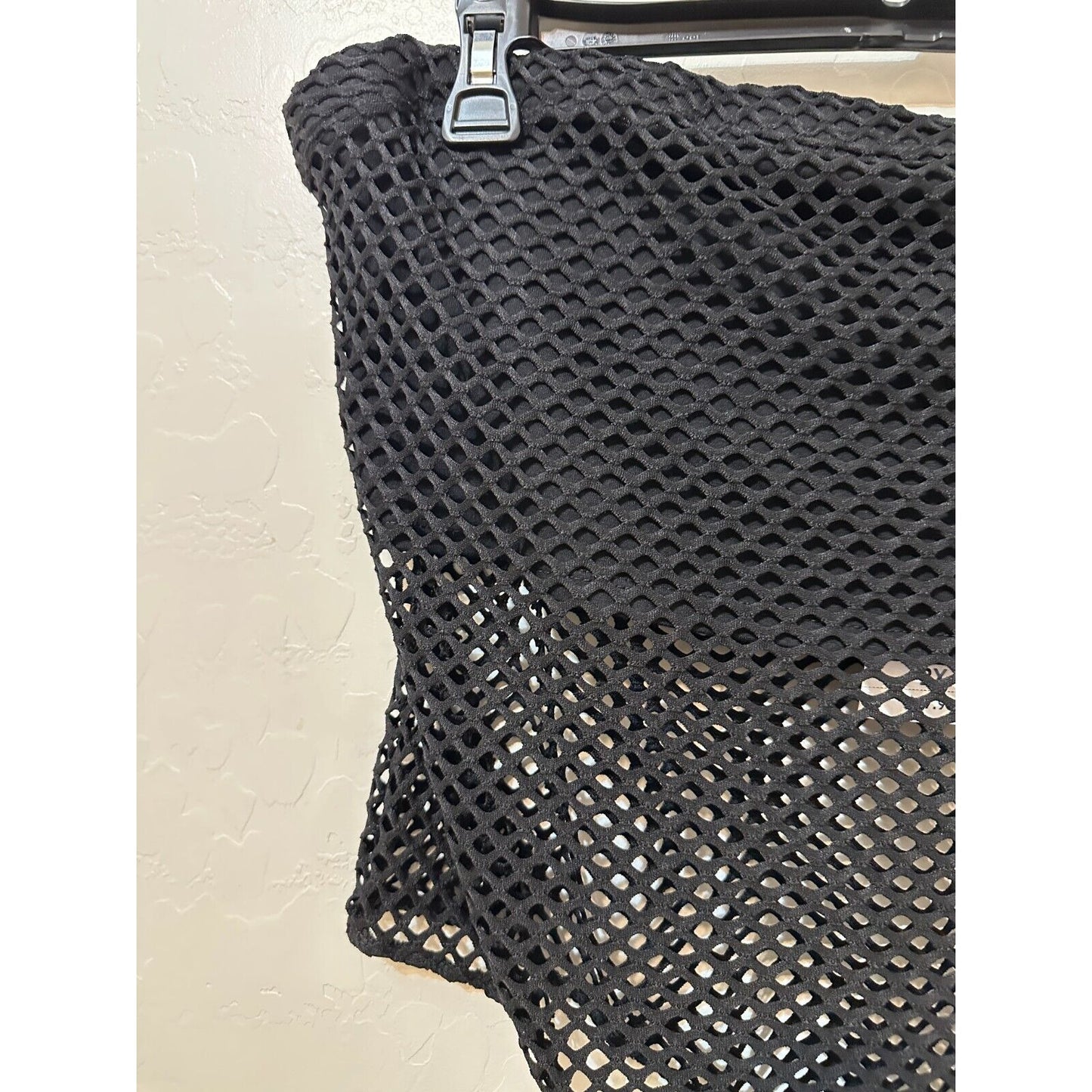 Forever 21 Mesh Womans Swimsuit Size 2X Black Sheer Sexy Grunge Retro Beach NWT