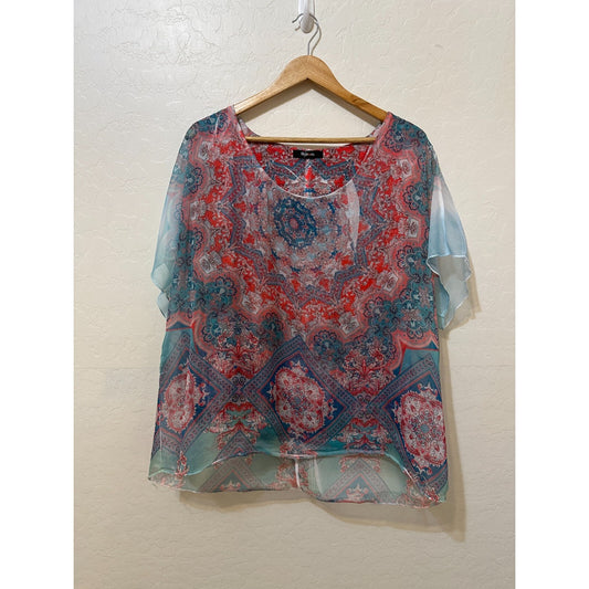 Y2K Vintage Style & Co. Womans Fairy Top Size XL Boho Western Festival Beachy