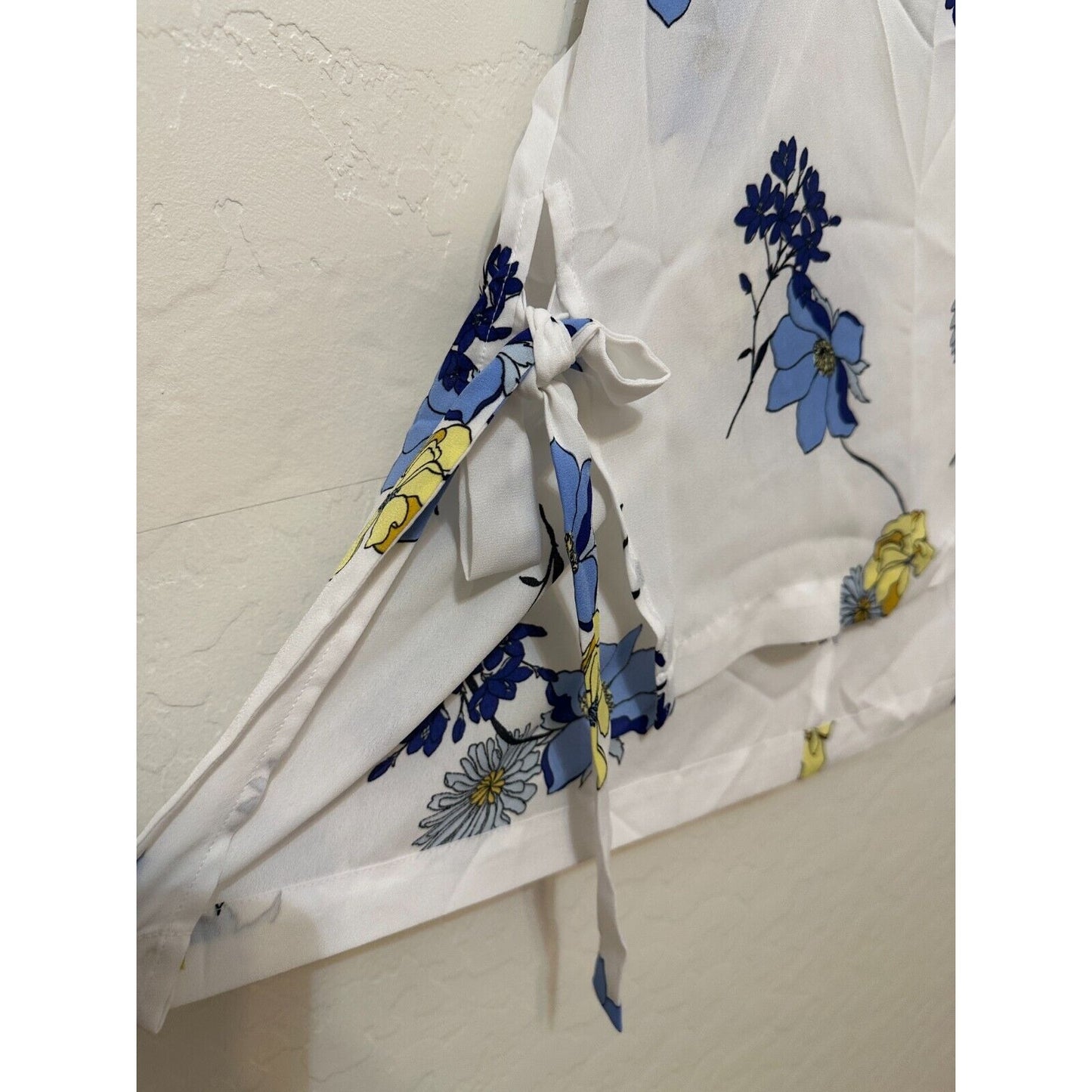 Worthington Womans Floral Sheer Top Size XL Bloomcore Boho Travel Hippie Office