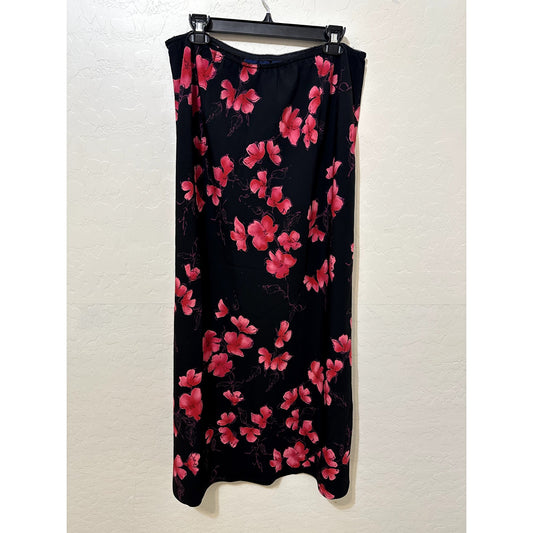 Vintage Venezia Jeans Womans Floral Maxi Skirt SZ 14/16 Whimsigoth Fairycore Y2K