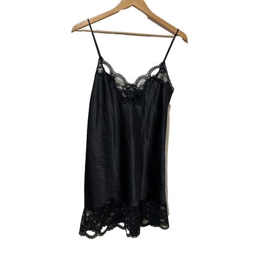 Vintage Body Chic Womans Y2K Lace Tank Top Size S/M Whimsigoth Witchy Emo 90s