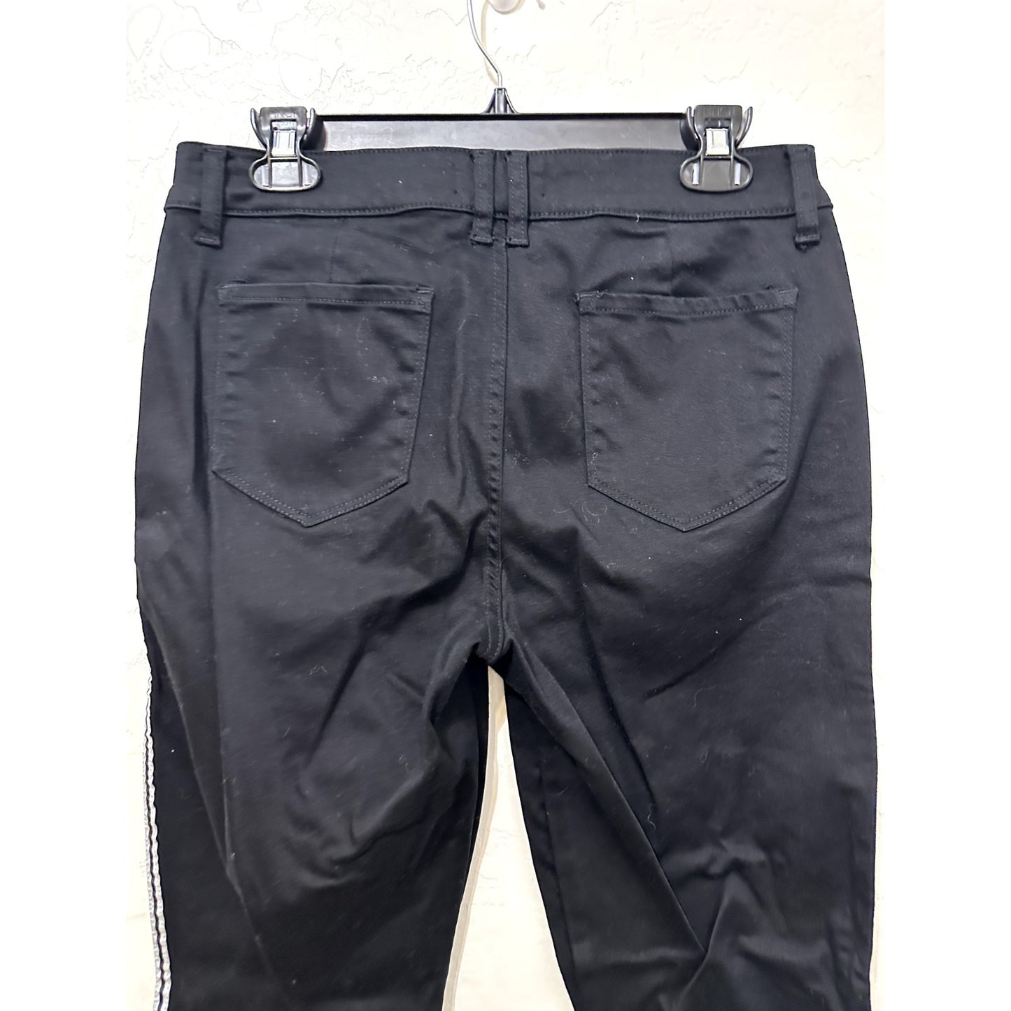 Level 99 Womans Evereve Black Sport Stripe Jolie Utility Pants Sie 29 Y2K Punk