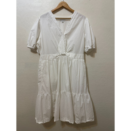 Boho Festival Cottagecore Free Assembly Womans Tiered Midi Dress Size 2X Beachy