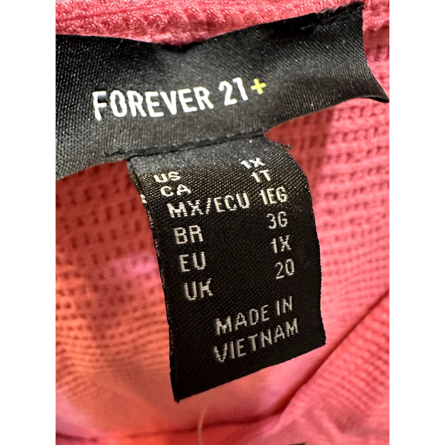 Forever 21 Womans Square Neck Top Size 1X Y2K 90s Schoolgirl Preppy Festival