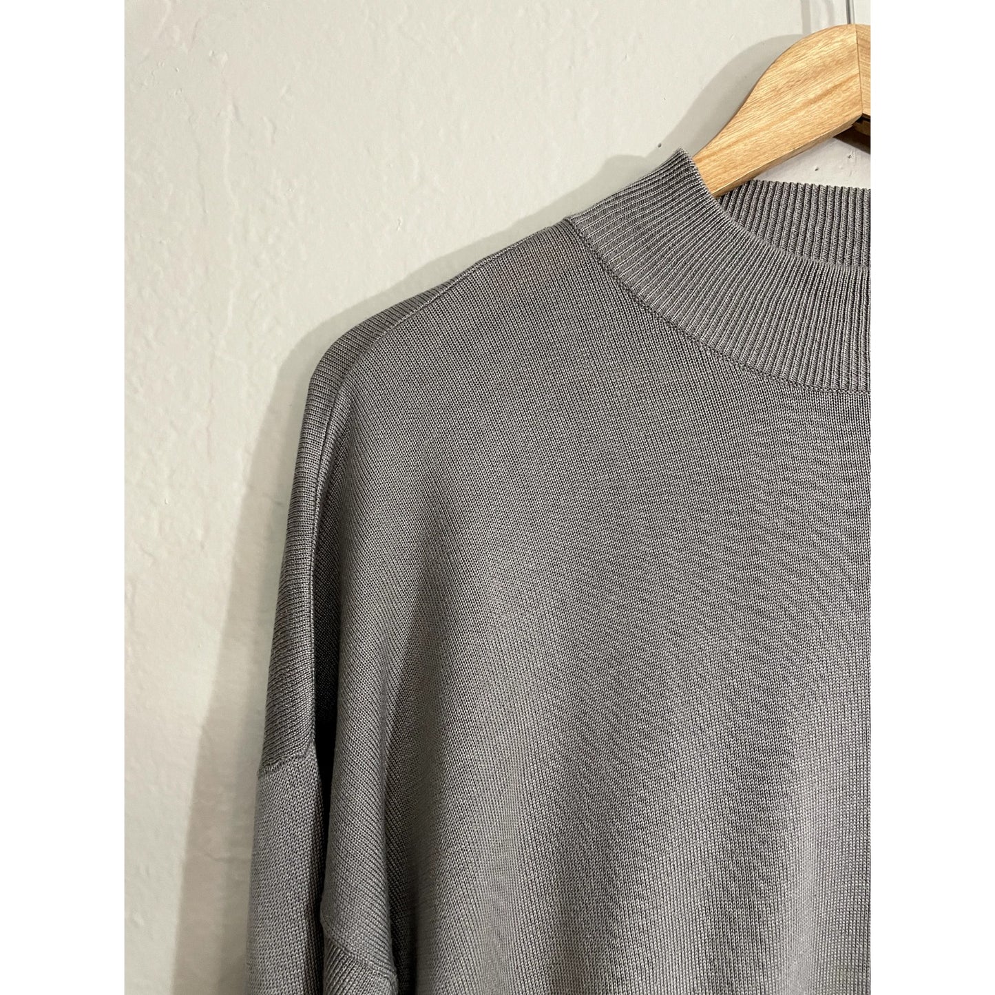 Baracuta Men's Pullover Mock Neck Sweater Size 2XL Minimal Quiet Luxury Capsule