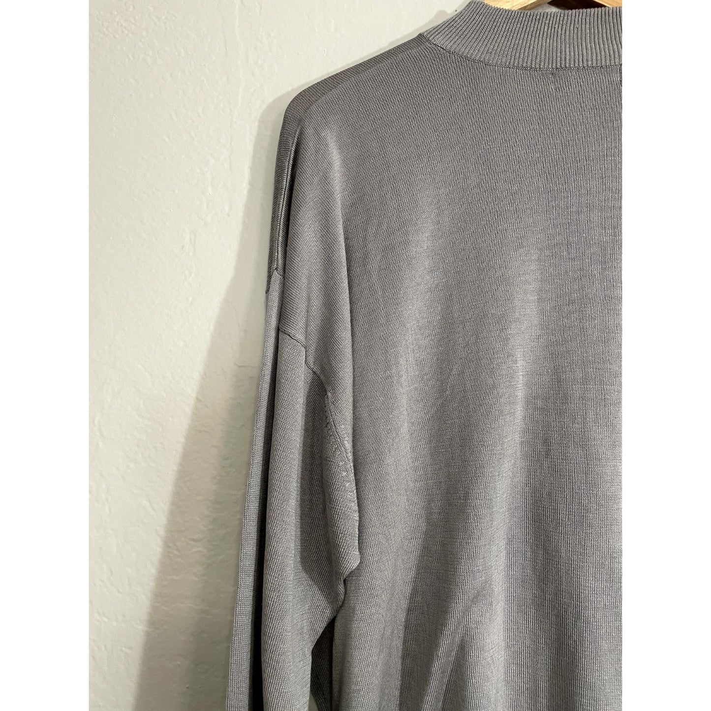 Baracuta Men's Pullover Mock Neck Sweater Size 2XL Minimal Quiet Luxury Capsule