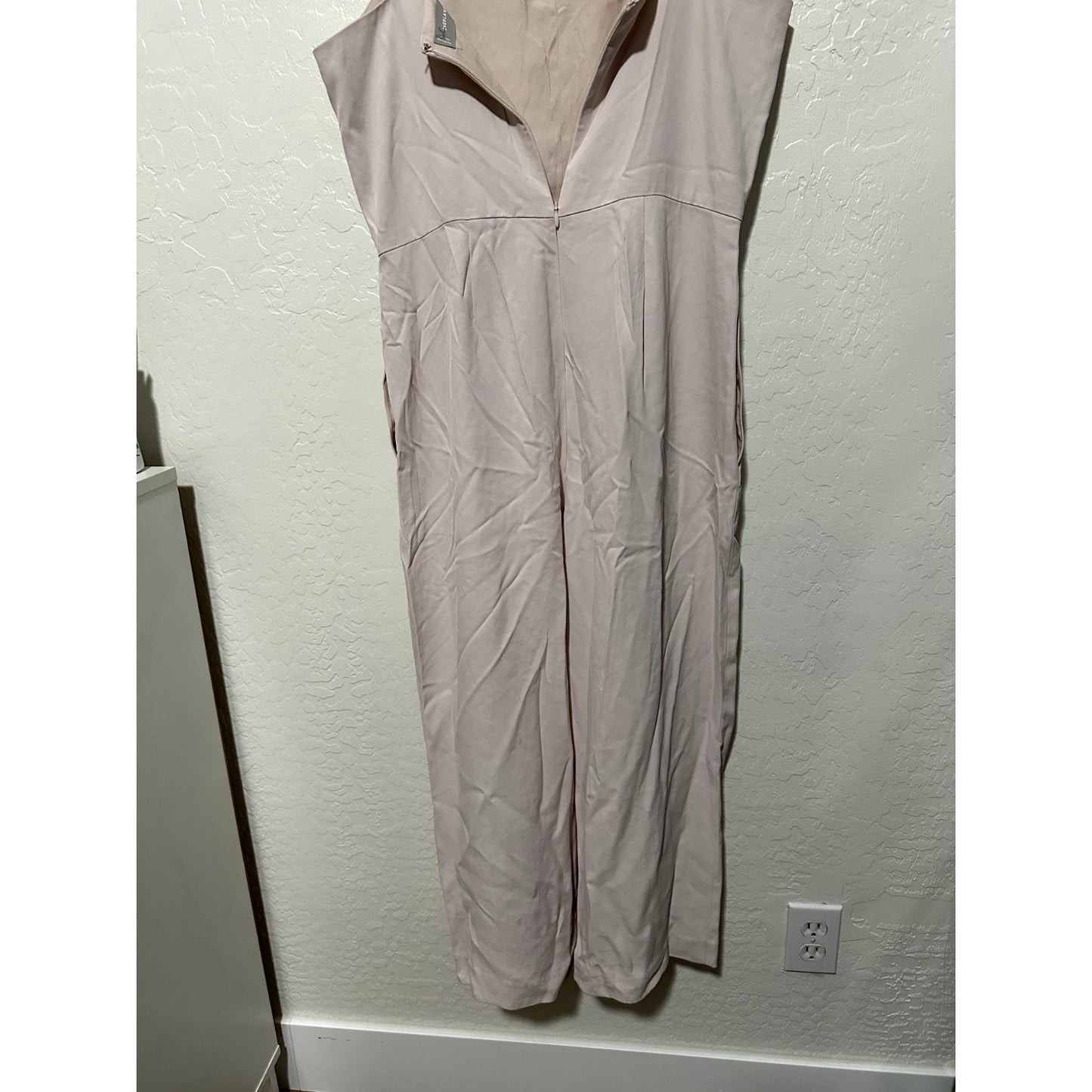 Everlane Women's The Japanese GoWeave Slip Jumpsuit blush Size 6 Wide Leg Boho