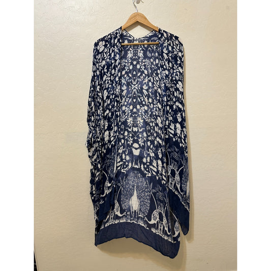 Ruggine Womans Kimono OS Boho Western Festival Hippie Travel Vacay Beachy Pool