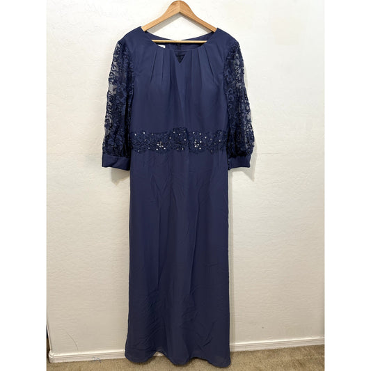 JJ'S House Womans Maxi Dress Size 16W Bridesmaid Wedding Guest Event Elegant