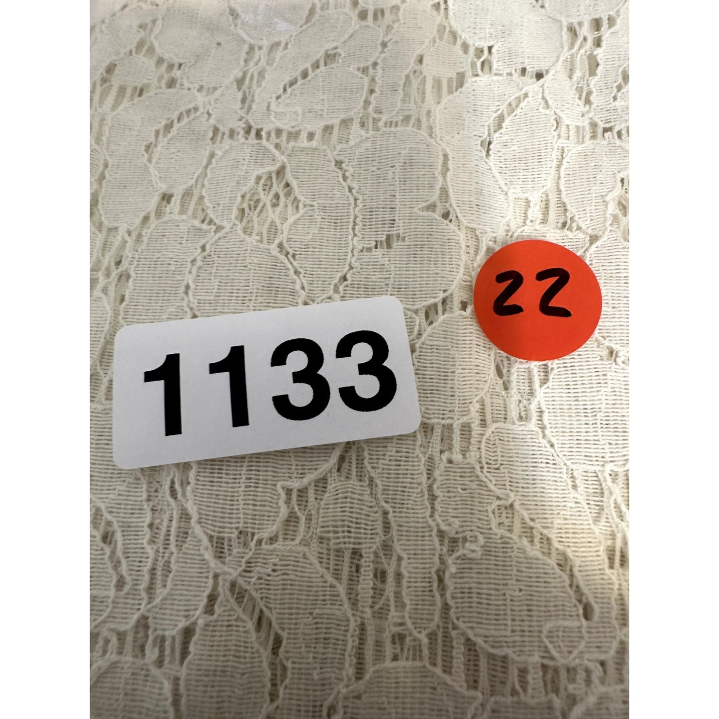 JCP Womans Sheer Floral Lace Top Size 1X Boho Western Quiet Luxury Capsule