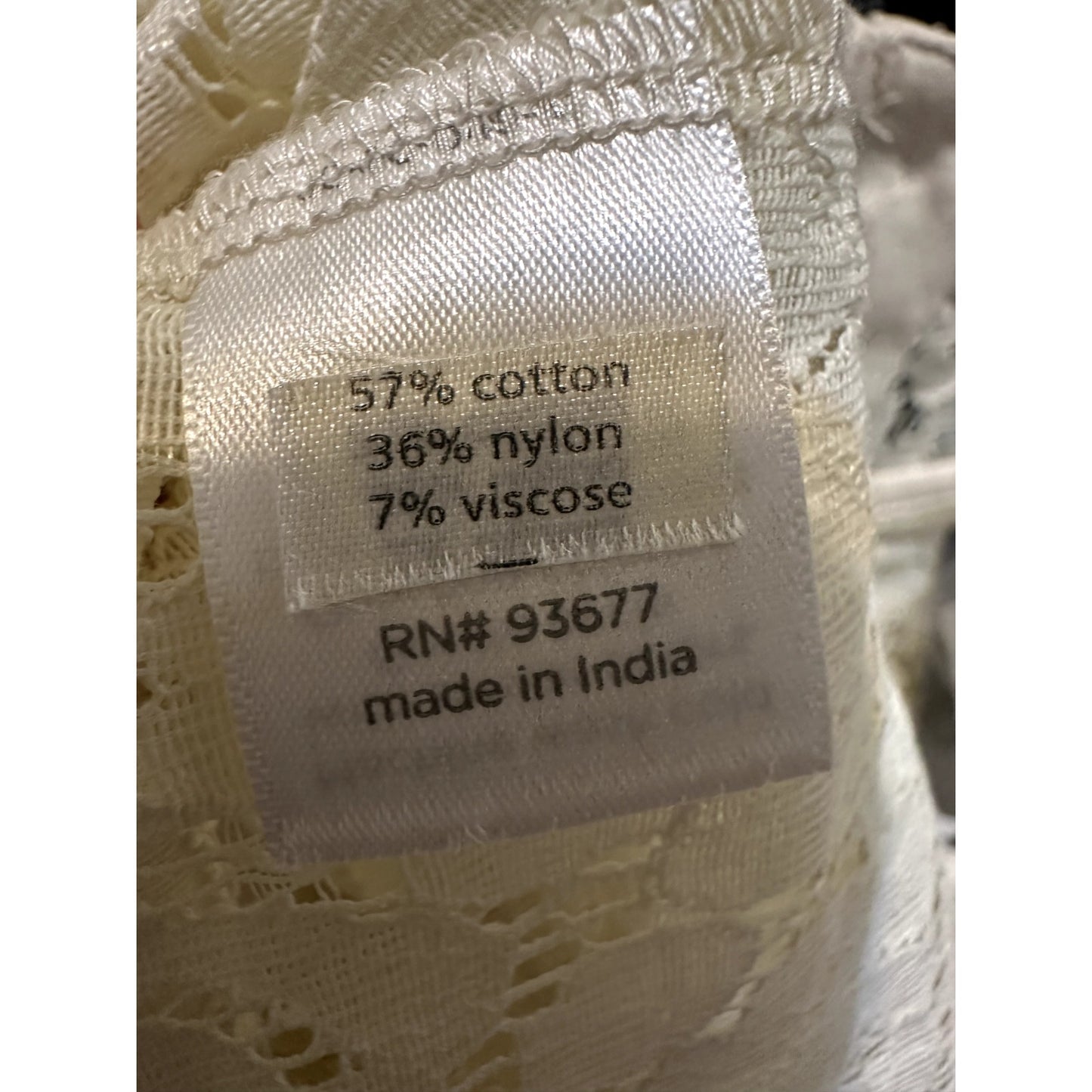 JCP Womans Sheer Floral Lace Top Size 1X Boho Western Quiet Luxury Capsule