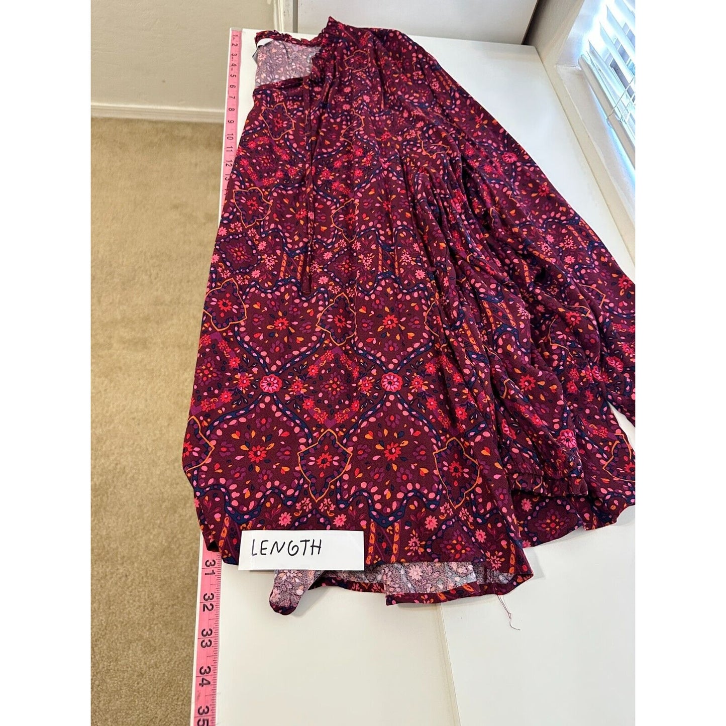 Croft & Borrow Womans Floral Top Size 4X Boho Western Peasant Beachy Hippie Work