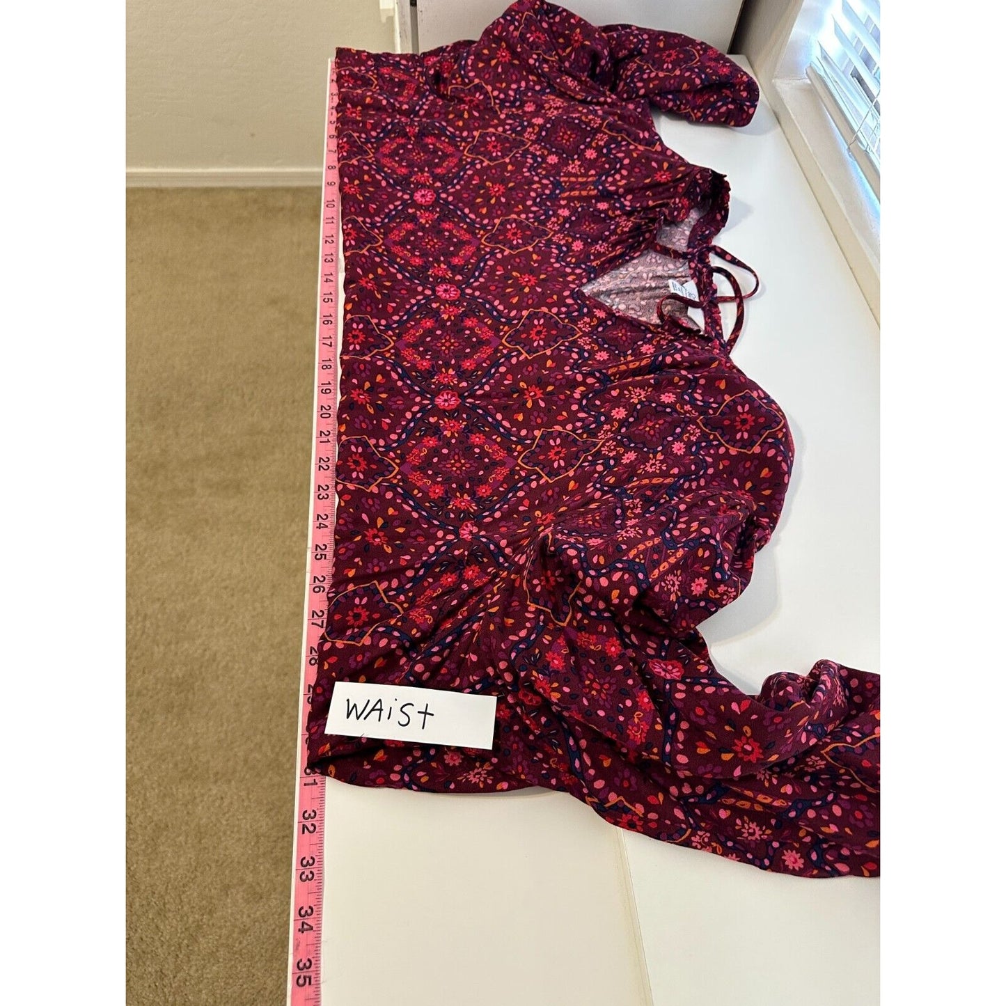 Croft & Borrow Womans Floral Top Size 4X Boho Western Peasant Beachy Hippie Work