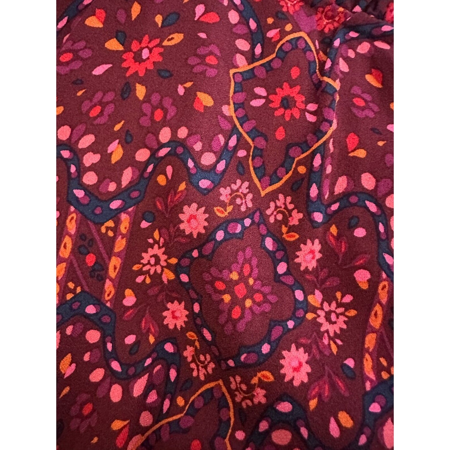 Croft & Borrow Womans Floral Top Size 4X Boho Western Peasant Beachy Hippie Work