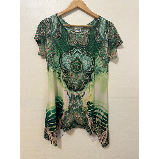 Vintage Y2K Step In Style Womans Top Size L Fairy Goblincore Festival 70s Boho