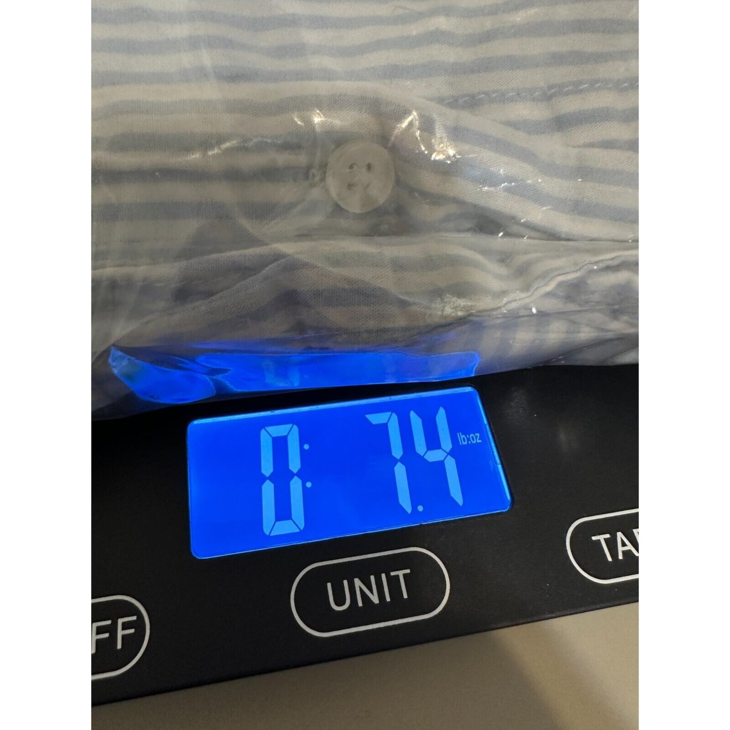 Lane Bryant Womans Button Up High Low Top Size 14/16 Nautical Beachy Minimal