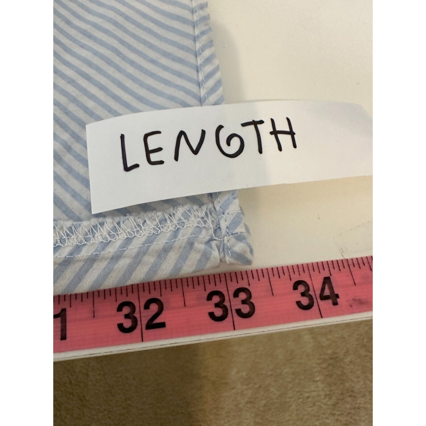 Lane Bryant Womans Button Up High Low Top Size 14/16 Nautical Beachy Minimal