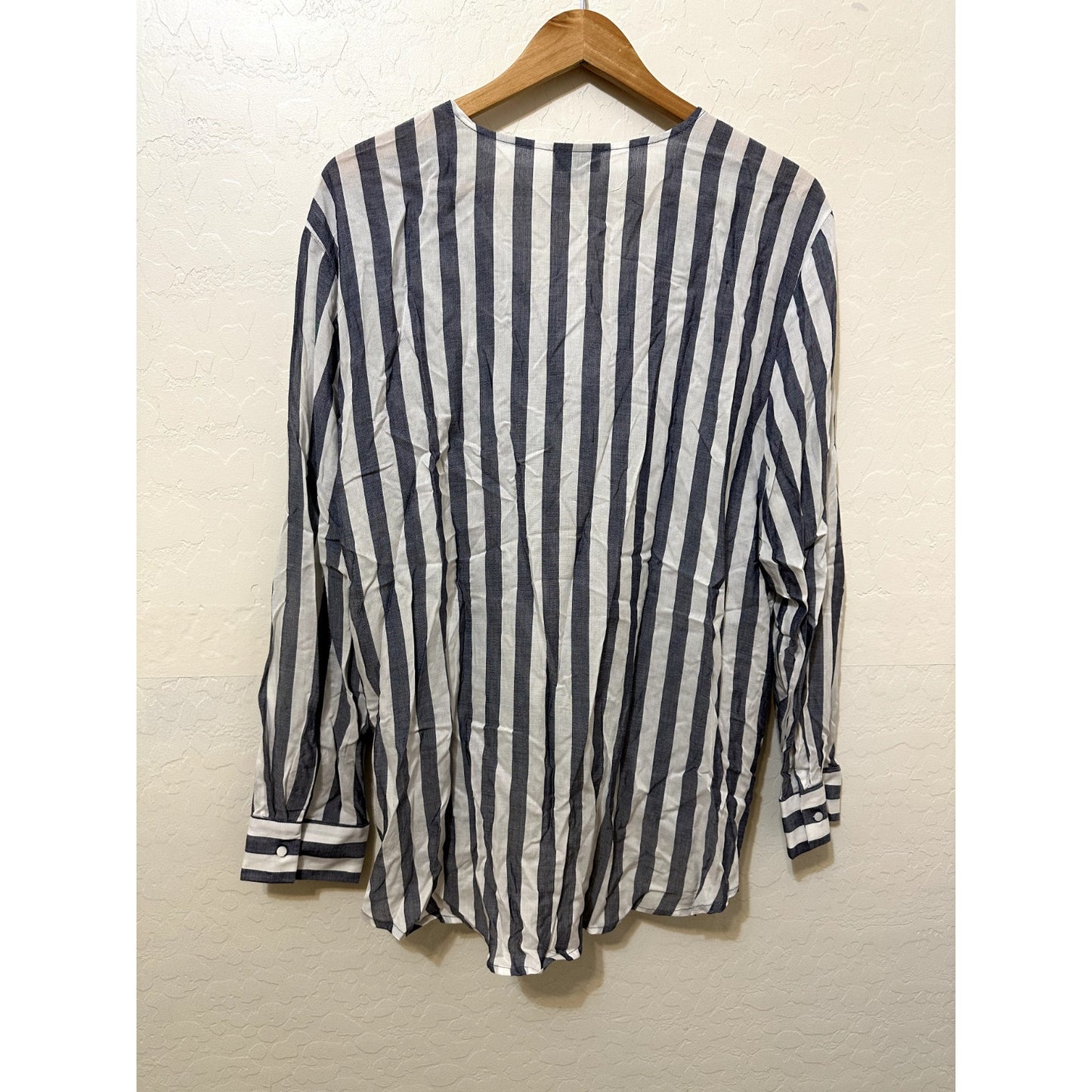 Ana Womans Striped Top Size 2X Nautical Career Quiet Luxury Capsule Work Beachy