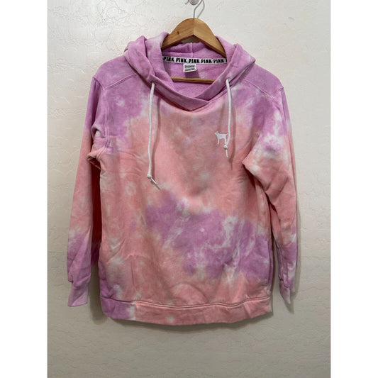 Pink Victorias Secret Tie Dye Pullover Sweater Size S Hippie Festival Beachy Y2K