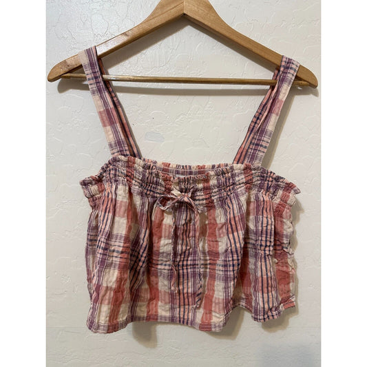 Y2K Western Festival American Eagle Womans Crop Top Size M Hippie Cottagecore