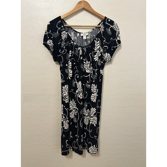 Vintage Y2K Babydoll Ann Taylor Dress Size 8P Floral Whimsigoth Travel Resort