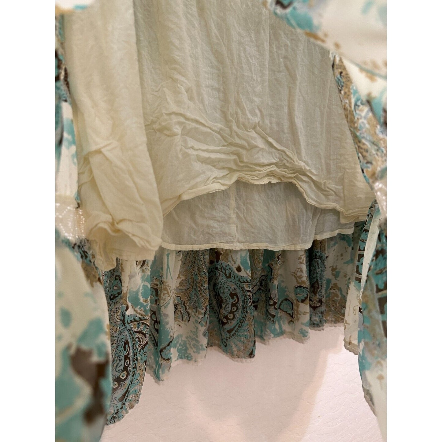 Vintage Y2K APT. 9 Womans Tiered Midi Skirt Size M Boho Festival Western Hippie