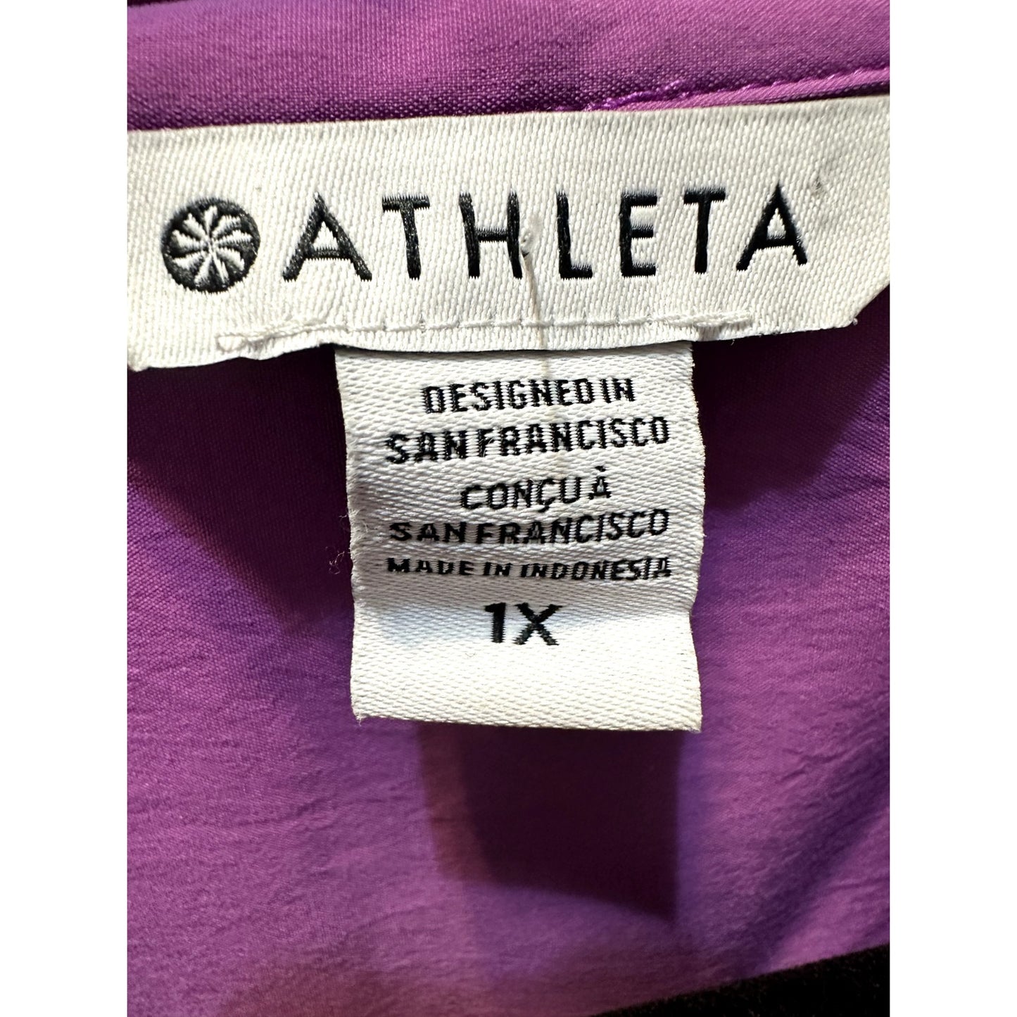 Athleta Womans Oversized Poplin Top Size 1X Oversized Old Money Capsule Preppy