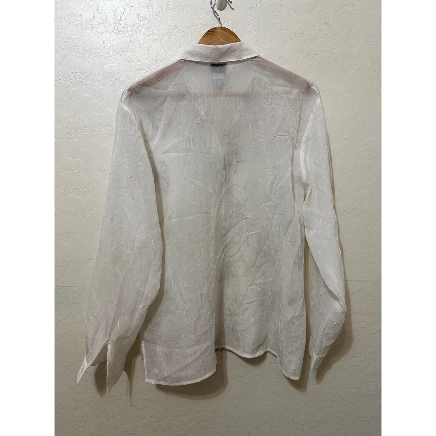Vintage Bonworth Womans Embroidered Top Sz L Artsy Old Money Y2k Elegant Floral